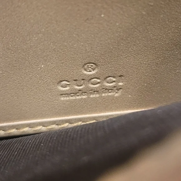 Gucci Guccissima Gold Long Continental Wallet Snap W/Unbrained Chain & Dustbag - Picture 3 of 11